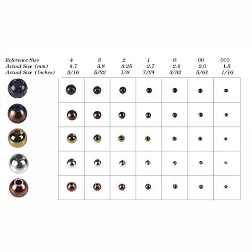 MFC tungsten copper bead 5/64 for versatile fly tying.