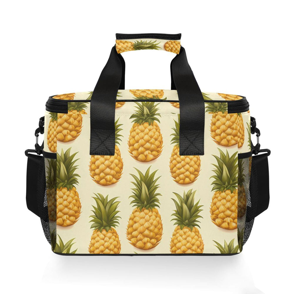 MFTJYO Pineapple Yellow Cooler Bag adjustable shoulder strap for easy carrying