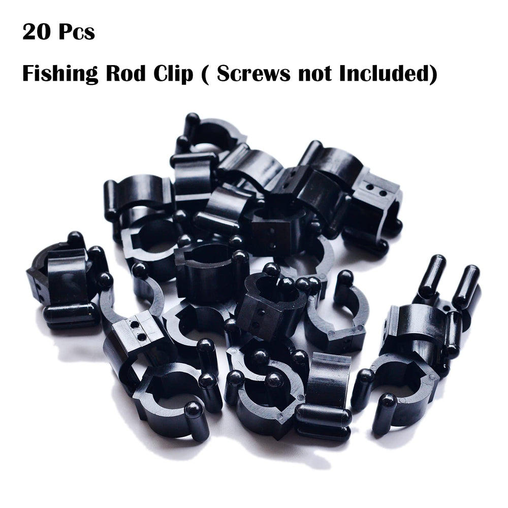 Clip mounted on rack with screws not included