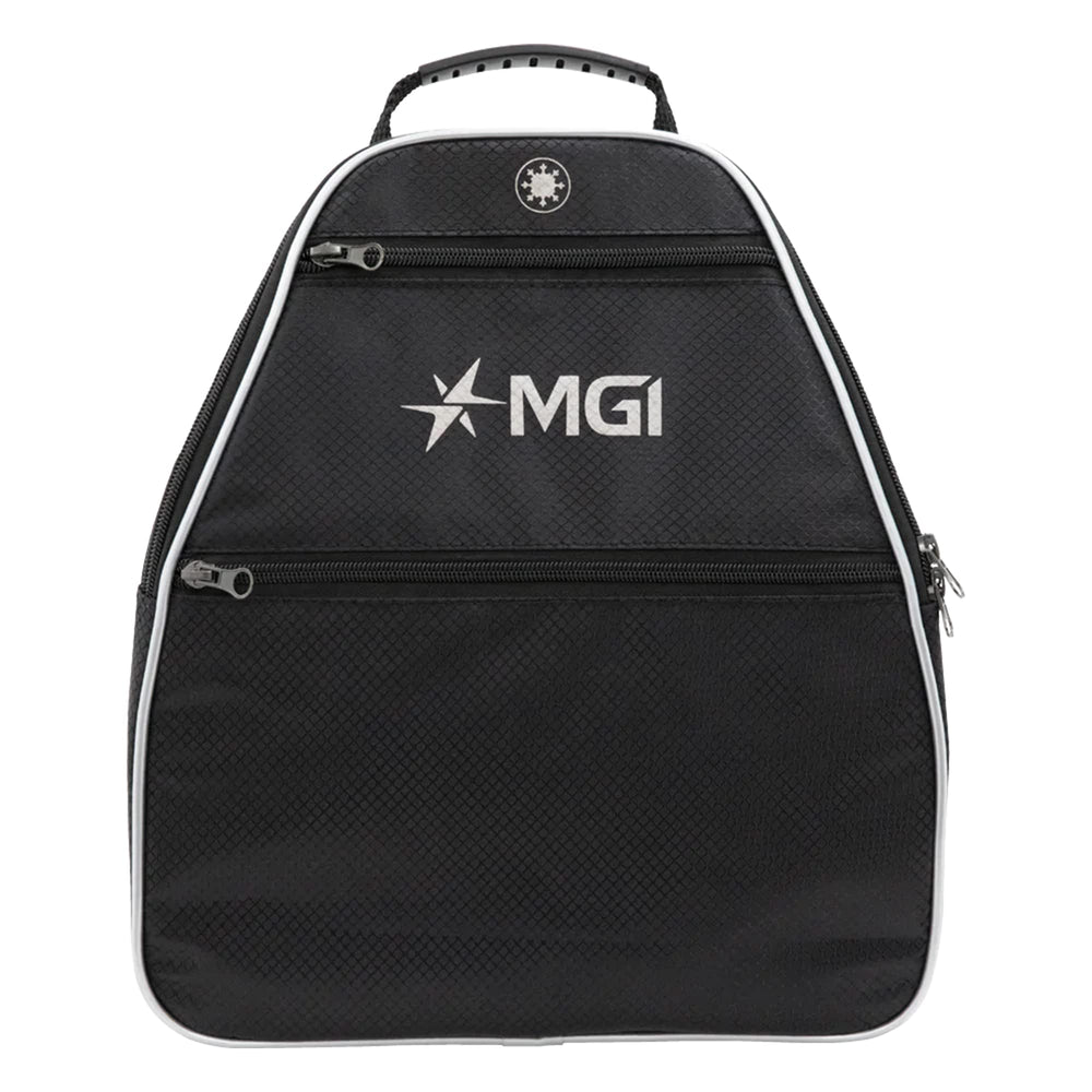 MGI Zip Cooler front pockets securely hold valuables while playing