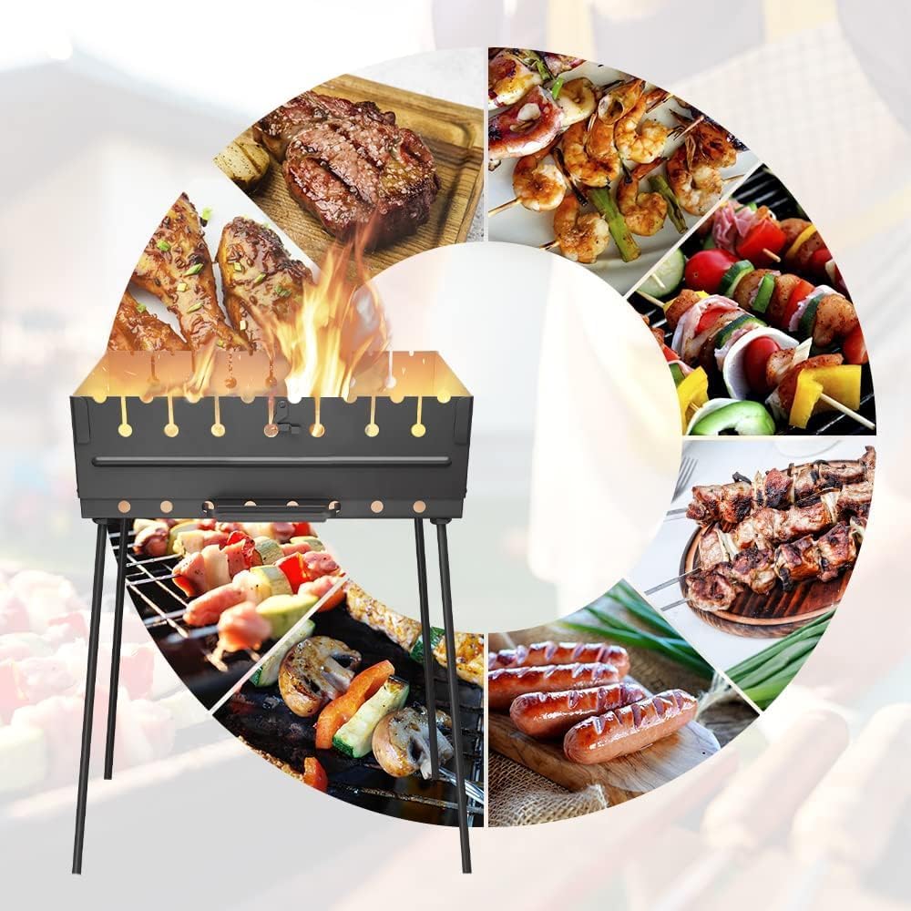 MHH Charcoal Grill easy setup highlights quick assembly and simple transport.