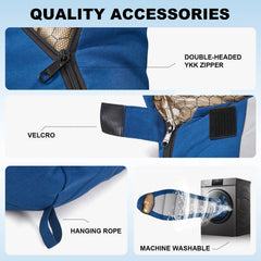MHTD water-resistant canvas shell protects against rain and dew during camping.
