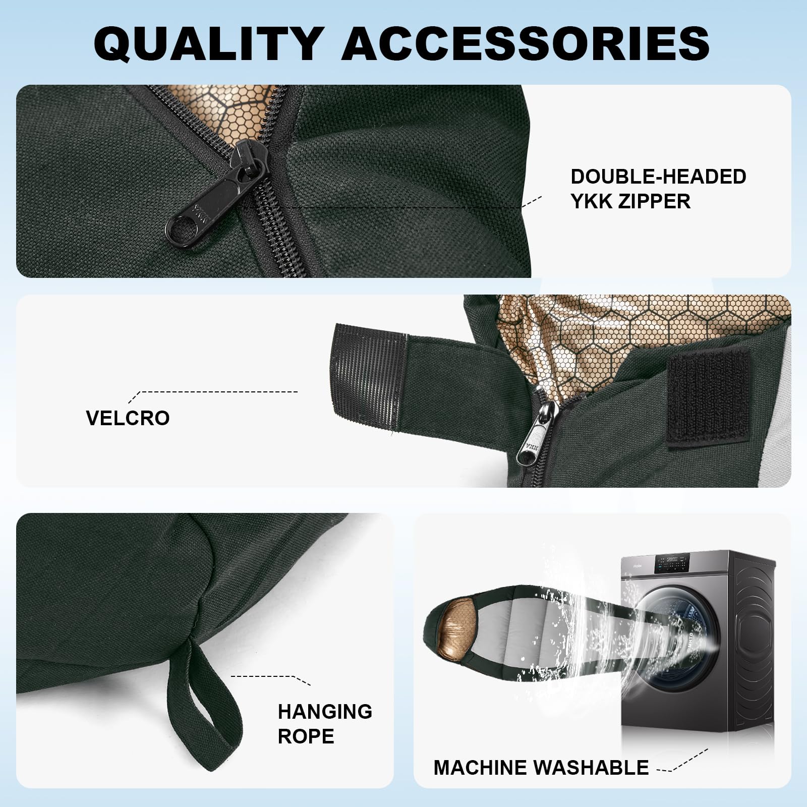 MHTD water-resistant canvas shell shields gear from drizzle while staying comfortable.
