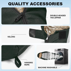 MHTD water-resistant canvas shell shields gear from drizzle while staying comfortable.