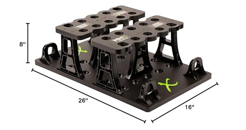 Close-up of marine grade HDPE construction on MHX Rod Rack