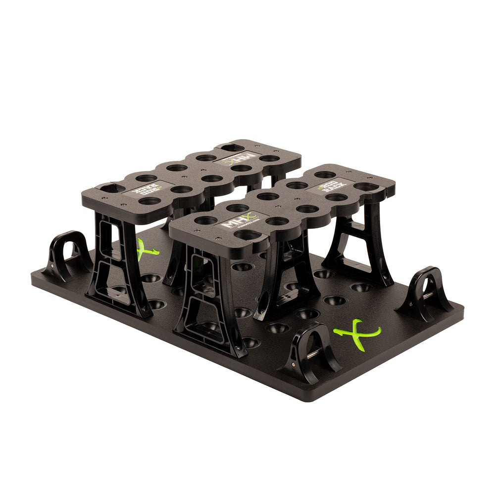 Big game rods supported on MHX Rack