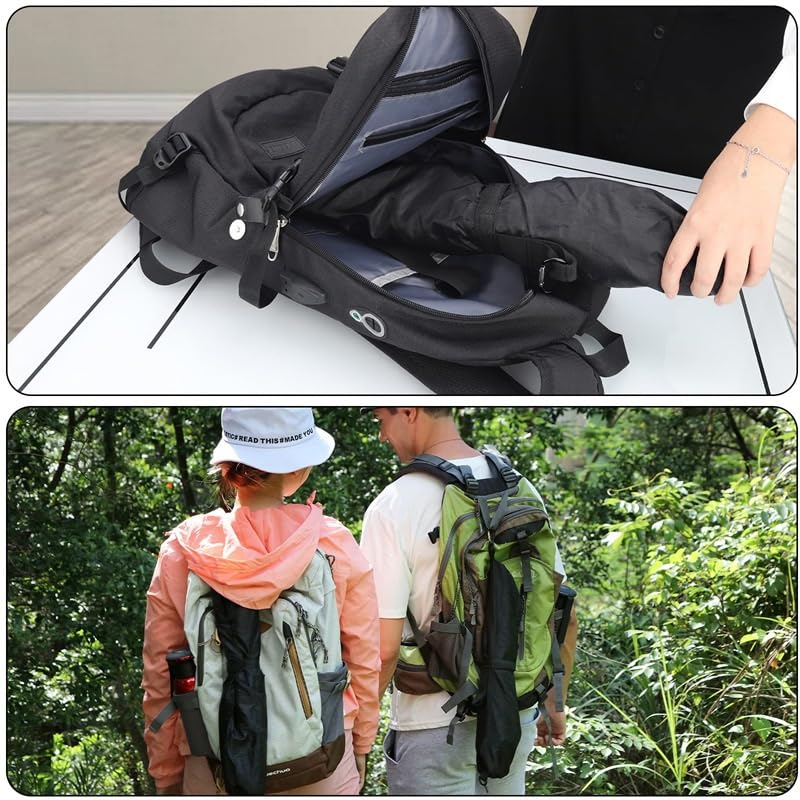 MIANZHI outdoor camping stool in action during a trail break.
