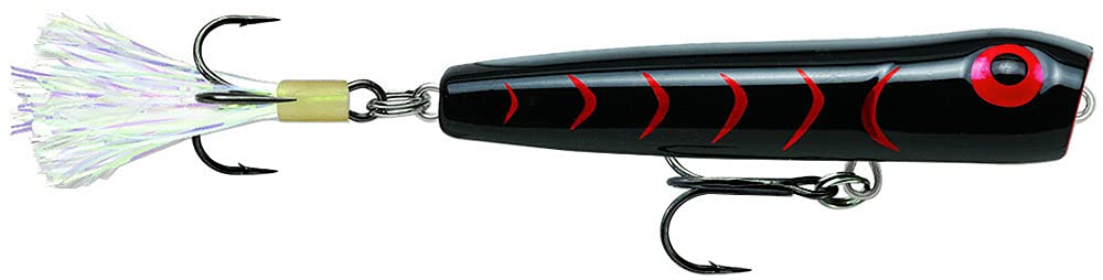 MICHELIN Storm Chug Bug 08 lure in black and red HB for versatile casting and impressive water action.