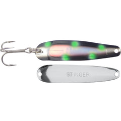 Michigan Stinger Scorpion Spoon Super UV Frost Byte 2-1-4 in front view for deep-water visibility.