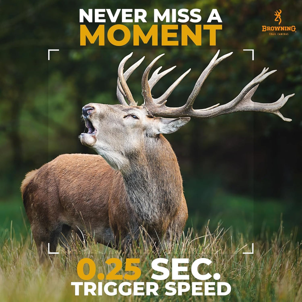 Middletown Outdoors Browning Defender Pro Scout Max HD 24MP dual-SIM power efficient with 8 AA batteries.