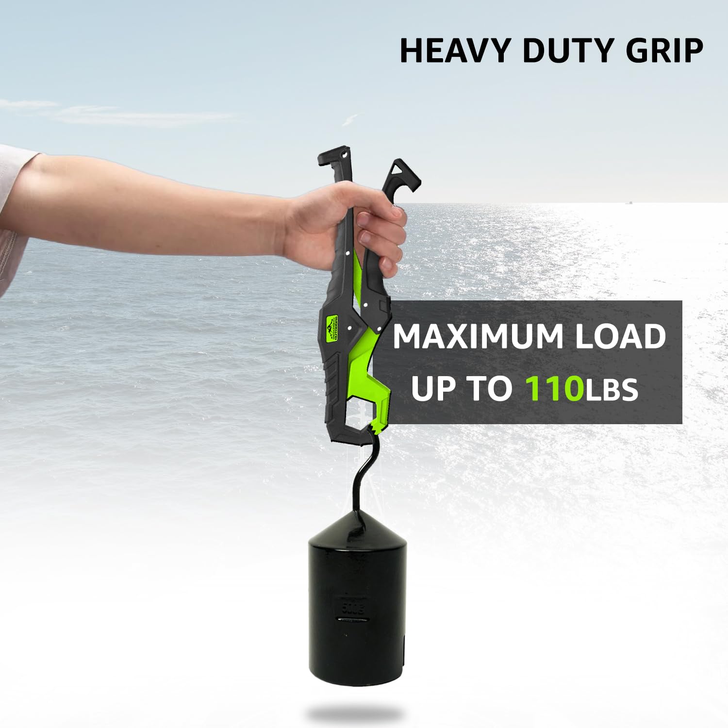 Versatile fishing tool: lip grabber, mouth spreader, and gripper