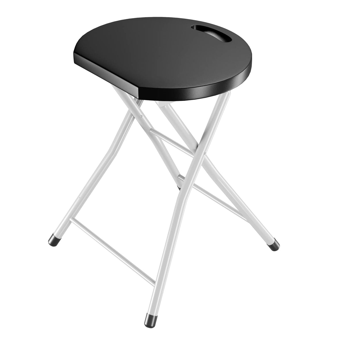 MIDDOW SilkyDry folding stool with 28-inch open seat for outdoor comfort.