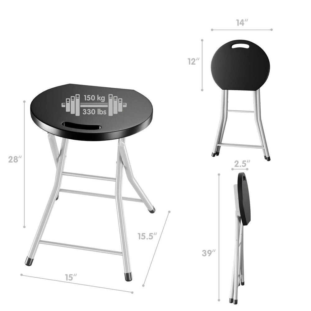 MIDDOW SilkyDry folding stool built-in handle for effortless transport.