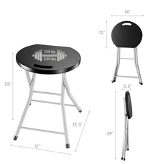 MIDDOW SilkyDry folding stool built-in handle for effortless transport.