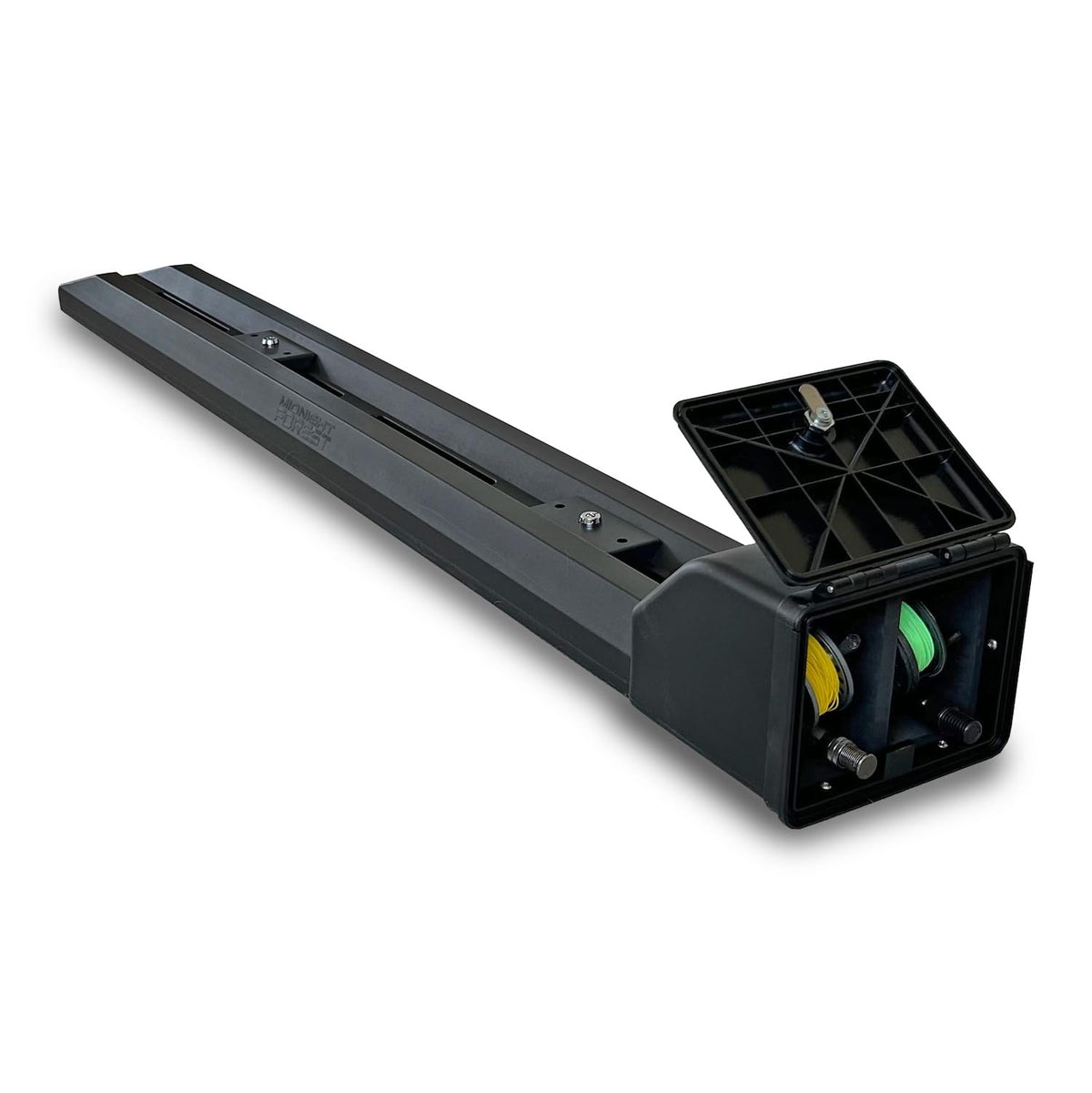 Exterior of Midnight Forest Fly Rod Locker in black