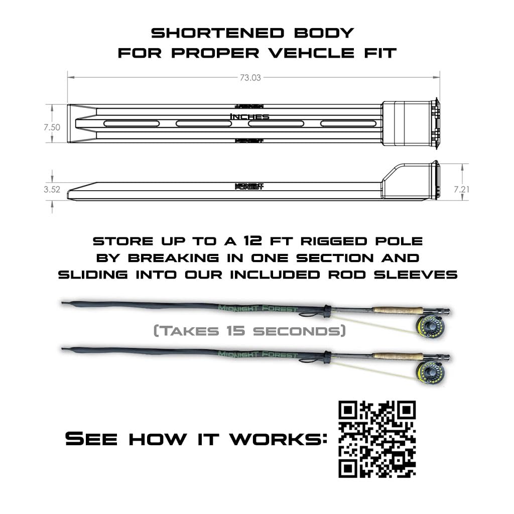 Midnight Forest Fly Rod Locker interior reveals padded reel case protecting delicate gear.