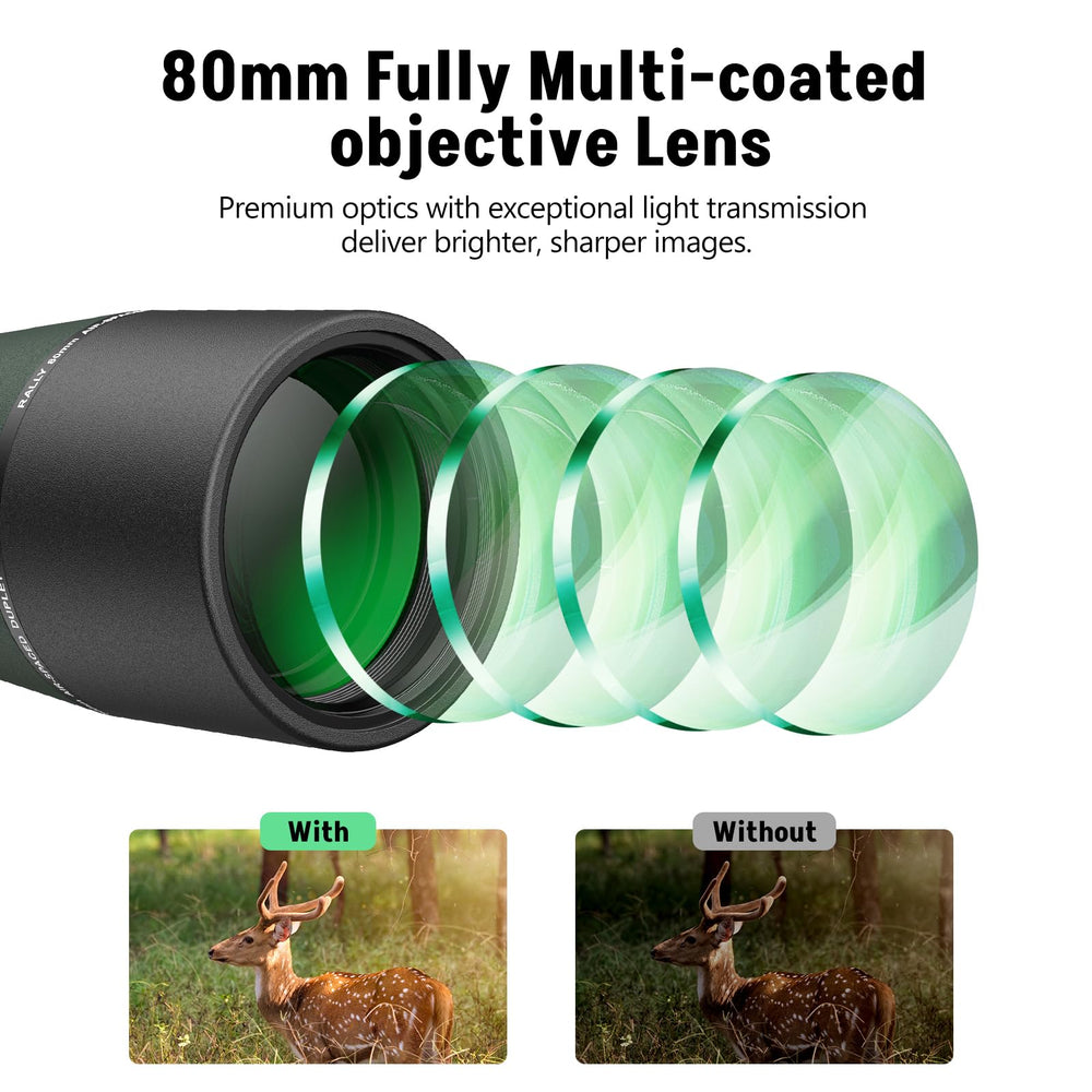 MidTen tripod with 360-degree rotation enables flexible viewing angles in the field