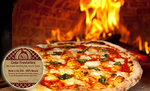 Midwest Hearth cedar fire starter is food-safe for grills and ovens.