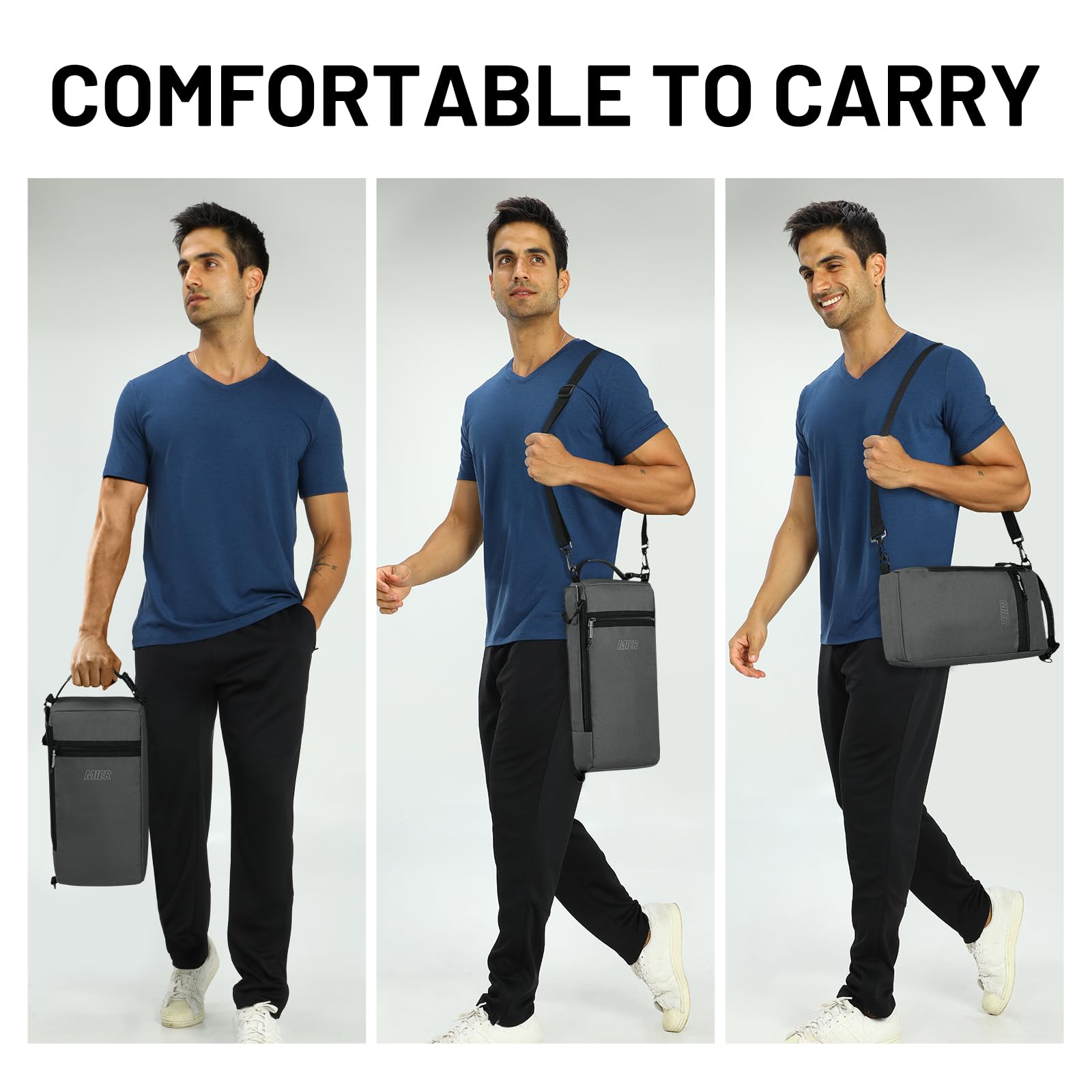 MIER golf cooler bag on beach or picnic setup emphasizes outdoor versatility.