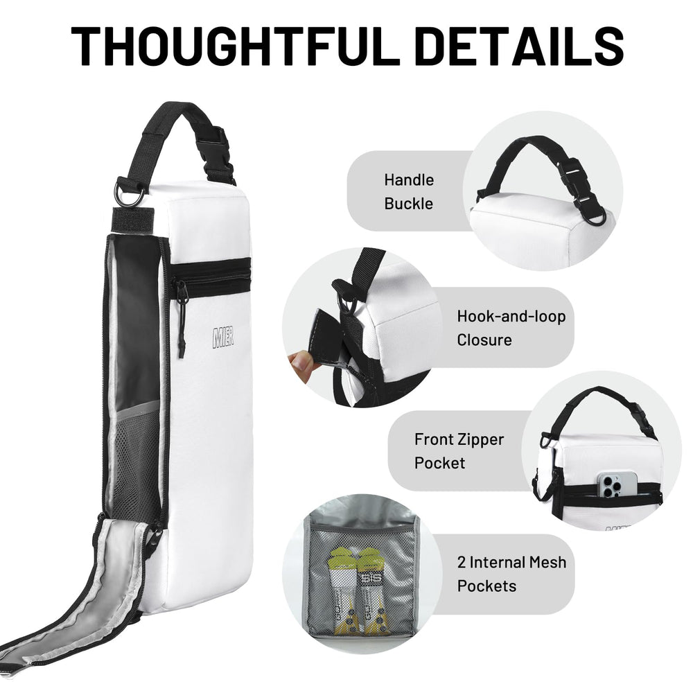 MIER golf cooler bag side pocket for organized snacks and beverages