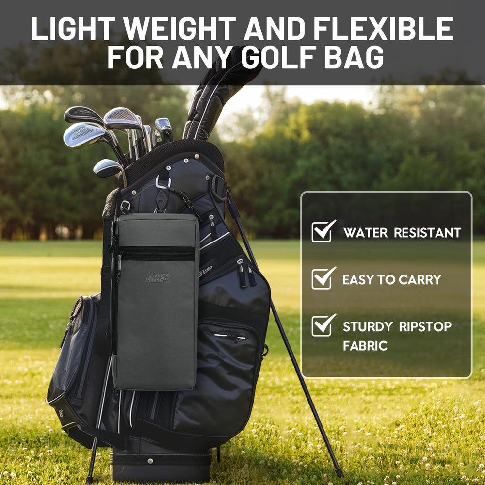 MIER golf cooler bag detachable strap enables easy carrying and hands-free use.