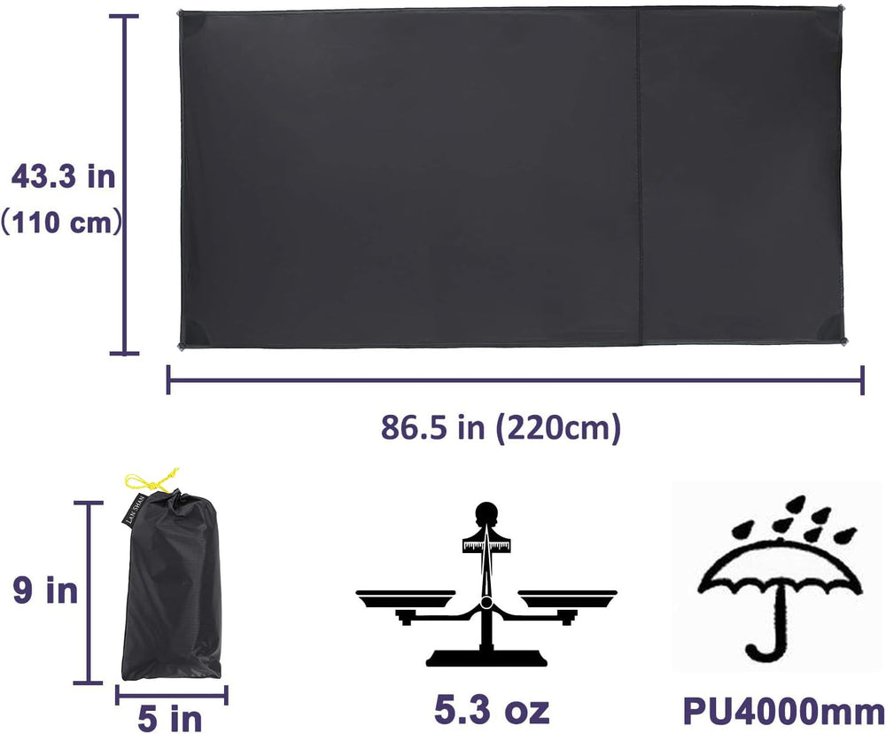 MIER LANSHAN footprint 2P under-tent offers durable protection for two.
