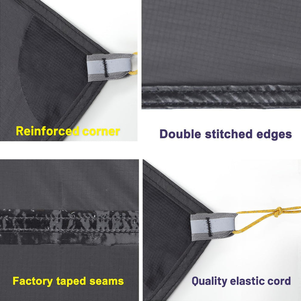 MIER LANSHAN footprint ultralight packable design fits in small packs.