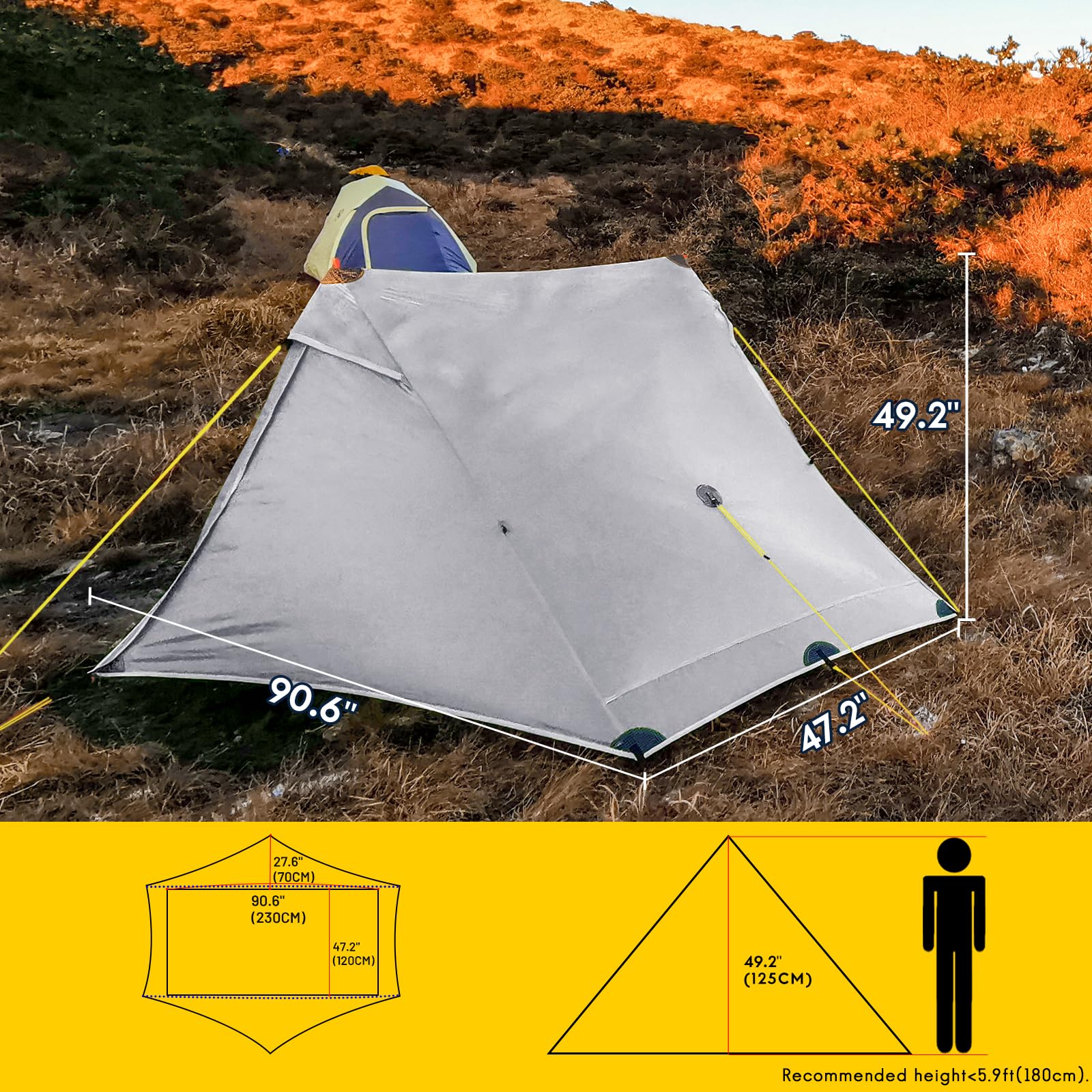 MIER Lanshan Pro interior pocket keeps small items organized on hikes.