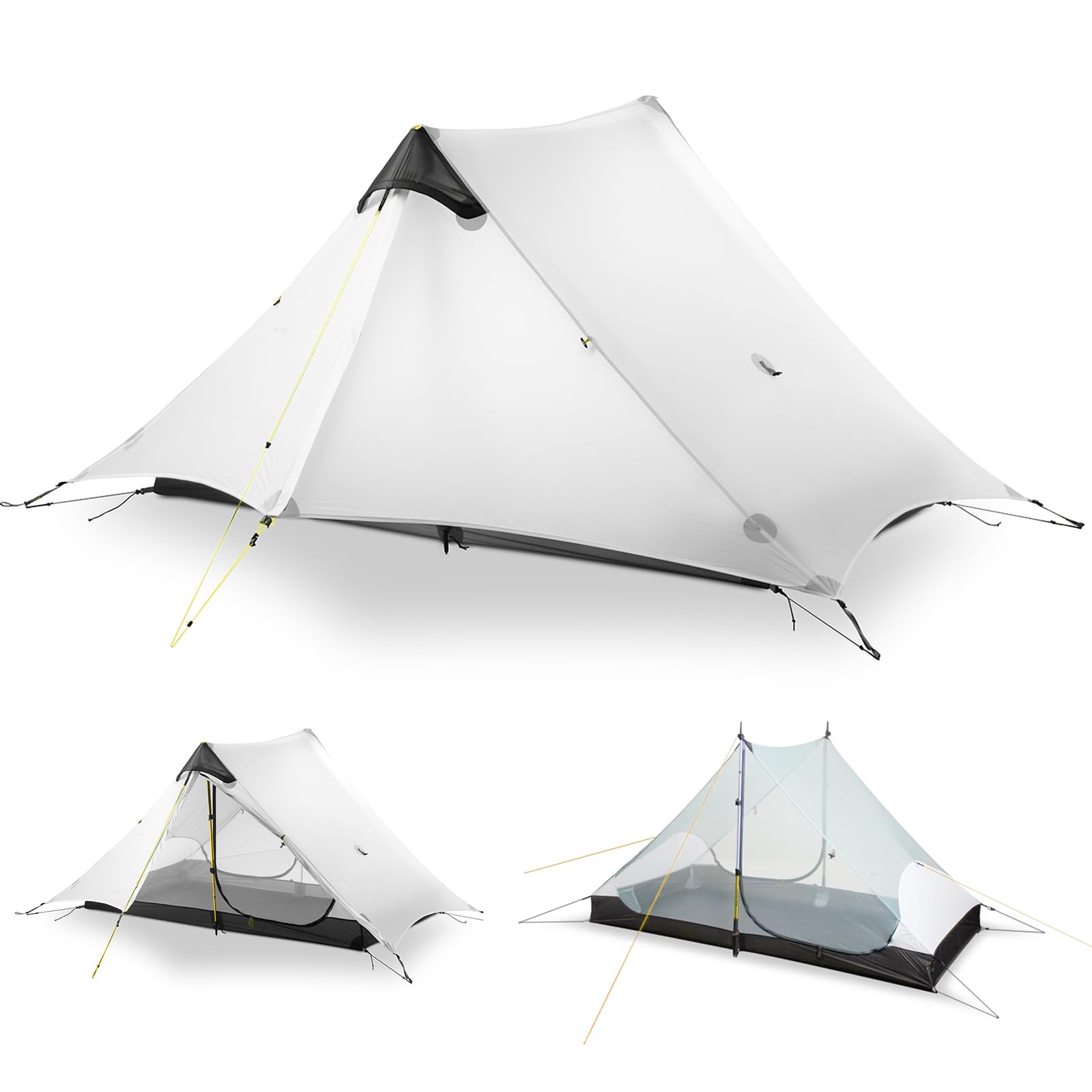 MIER LANSHAN ultralight tent packed for backpacking
