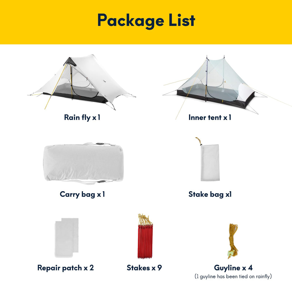 MIER LANSHAN tent quick setup with hiking pole