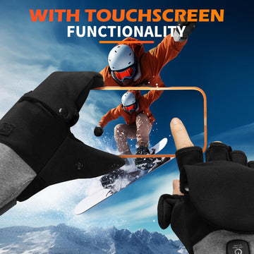 Mierns heated gloves powered by a 3000mAh battery provide several hours of warmth.