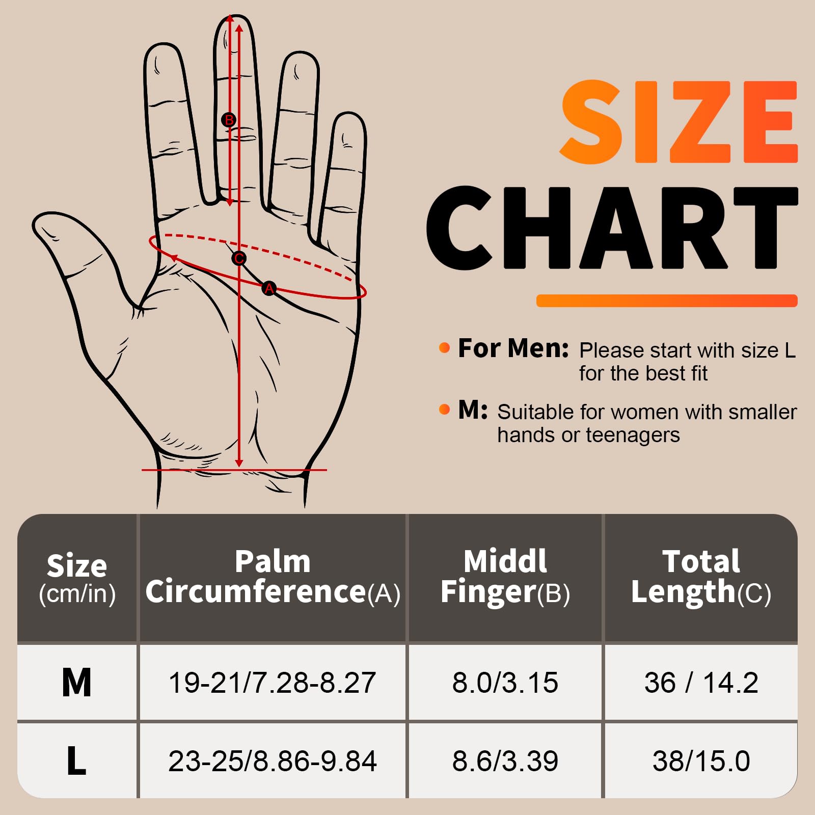Mierns heated gloves anti-slip palm ensures secure grip.