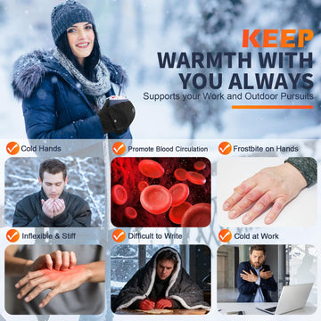 Mierns heated gloves with detachable half-finger design offer dexterity and warmth for DIY projects.