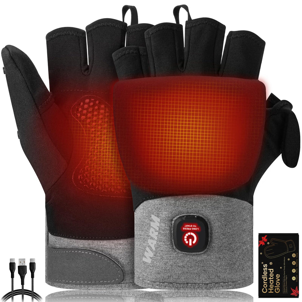 Mierns heated gloves deliver full palm heat coverage for dependable warmth during outdoor tasks.