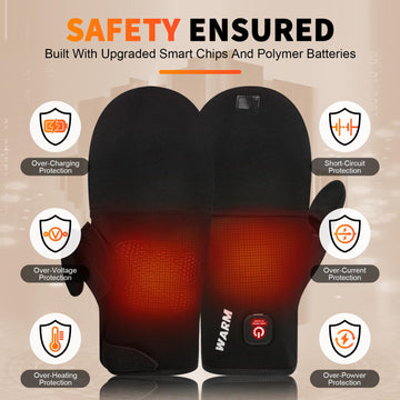 Mierns heated gloves timer helps prevent overheating during use.