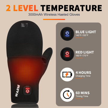 Mierns heated gloves with dual temps offer customizable warmth.