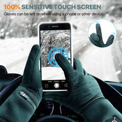 MIEVNIO heated gloves touch-screen compatible for smartphones.