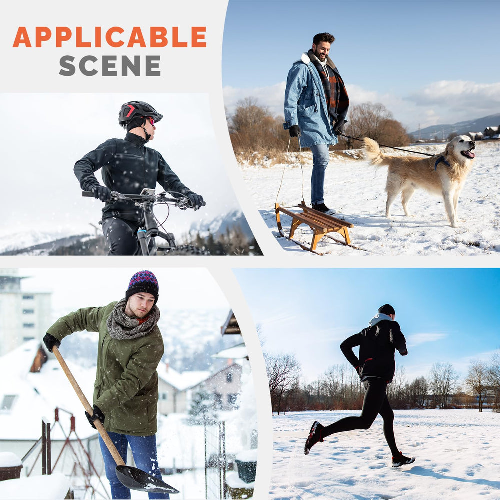 MIEVNIO heated gloves water-resistant shell for snow and light rain