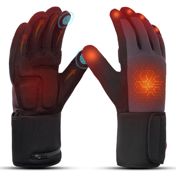 MIEVNIO heated work gloves front view offer all-day warmth for outdoor tasks