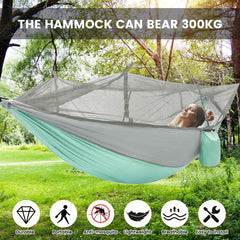 MIFXIN hammock side pocket keeps phone and keys within reach.