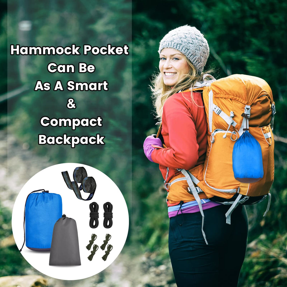 MIFXIN gear bag makes transporting the hammock easy on trips.