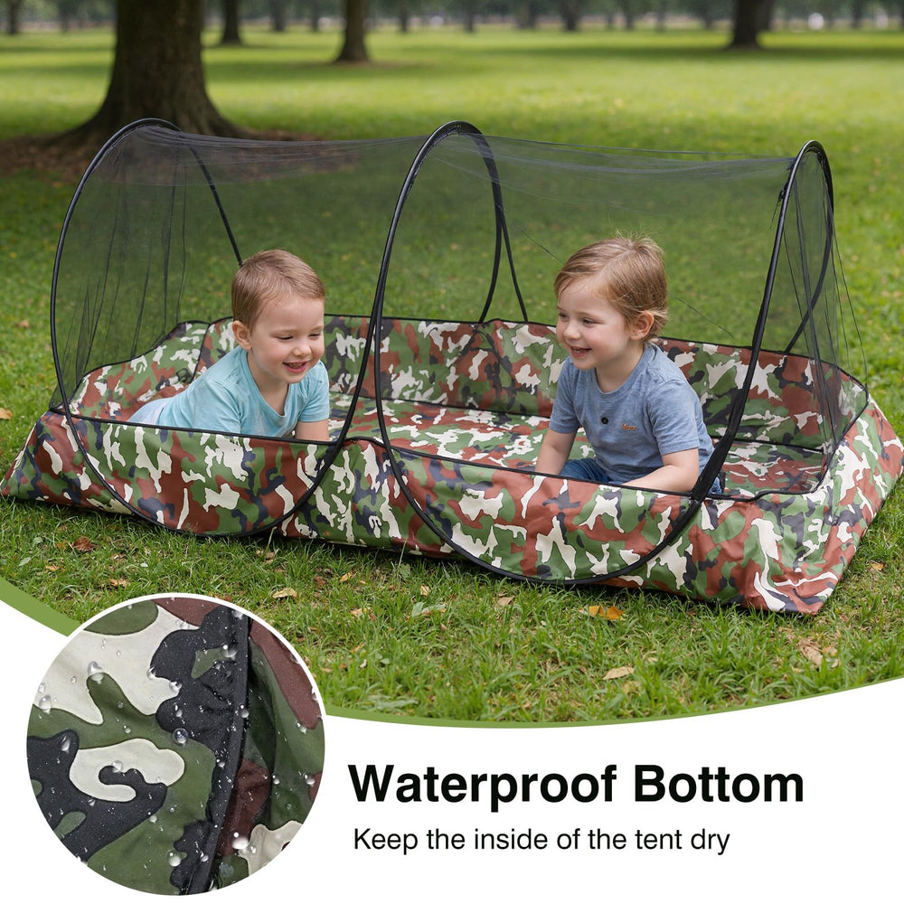 MIFXIN tent with a zippered door allows easy entry and exit on outdoors nights.