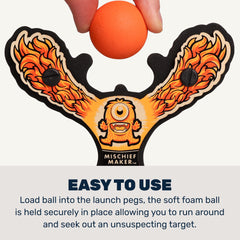Mighty Fun! Foam balls pack shows soft launch balls for safe indoor or outdoor play.