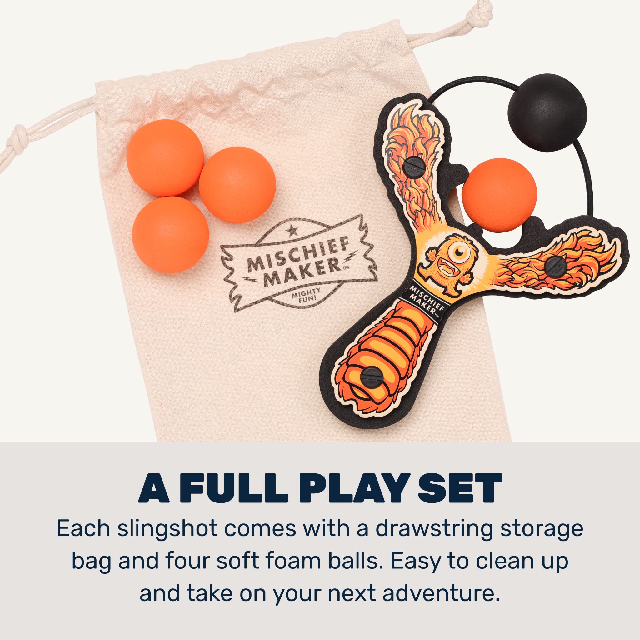 Mighty Fun! Storage bag photo highlights convenient carry and organization.