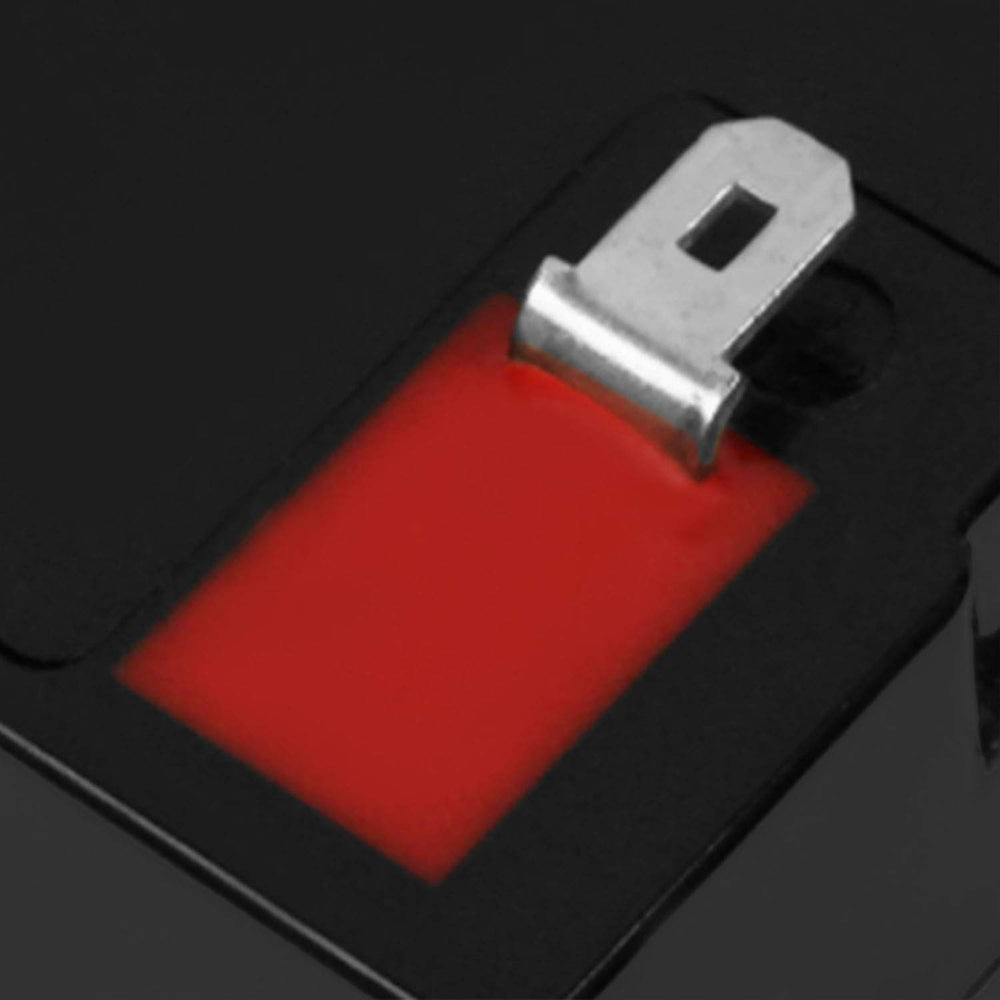 Mighty Max Battery F1 terminal type image highlights compatible connections.