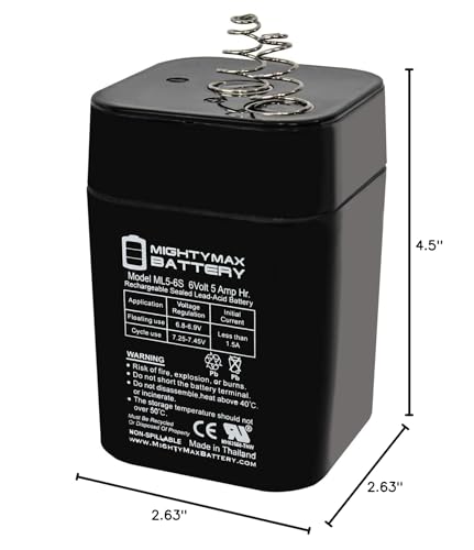 Mighty Max Battery includes a one-year warranty for peace of mind.