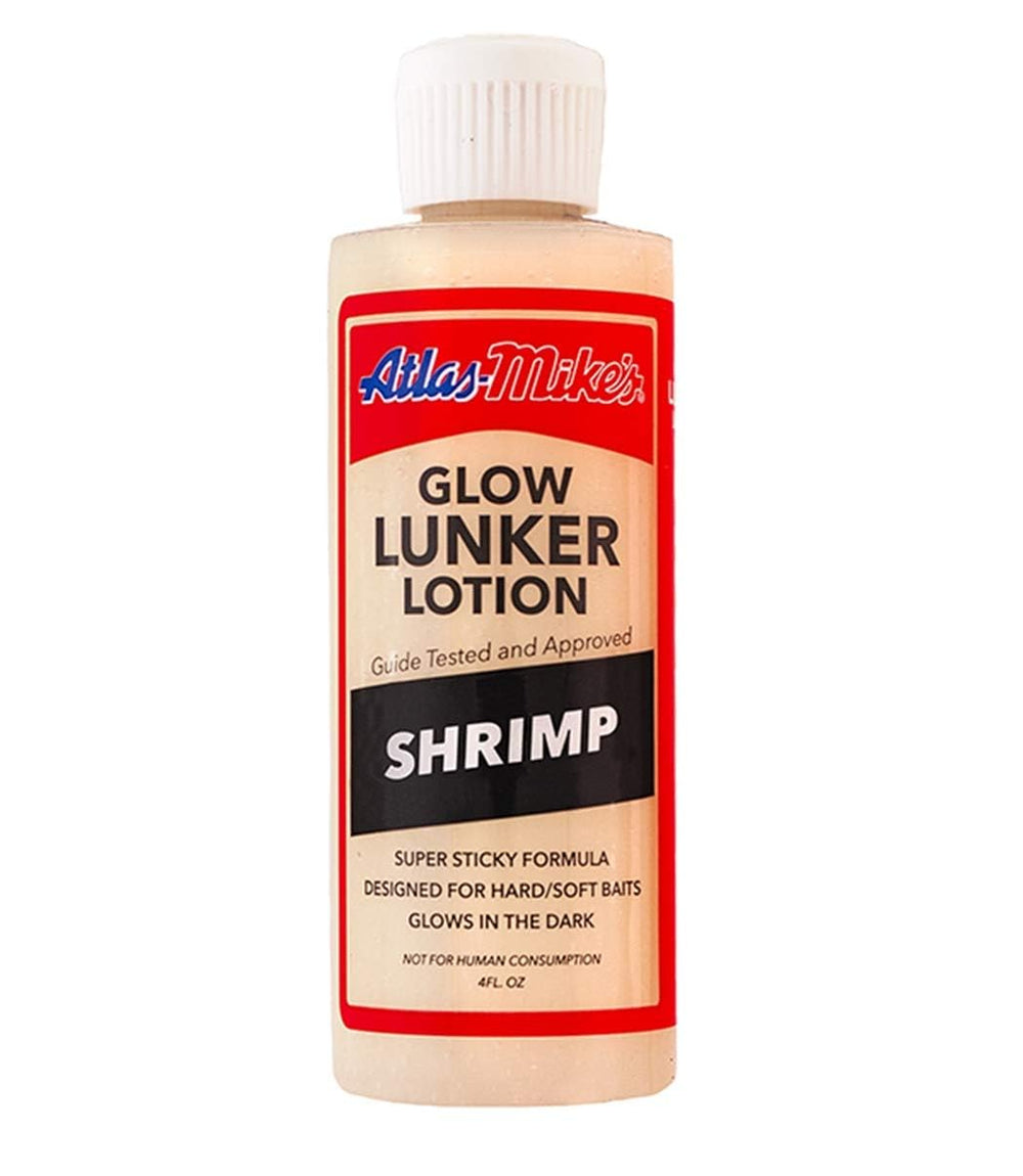 Mike's Fising Bait/Lure Lunker Lotion Glow Shrimp bottle