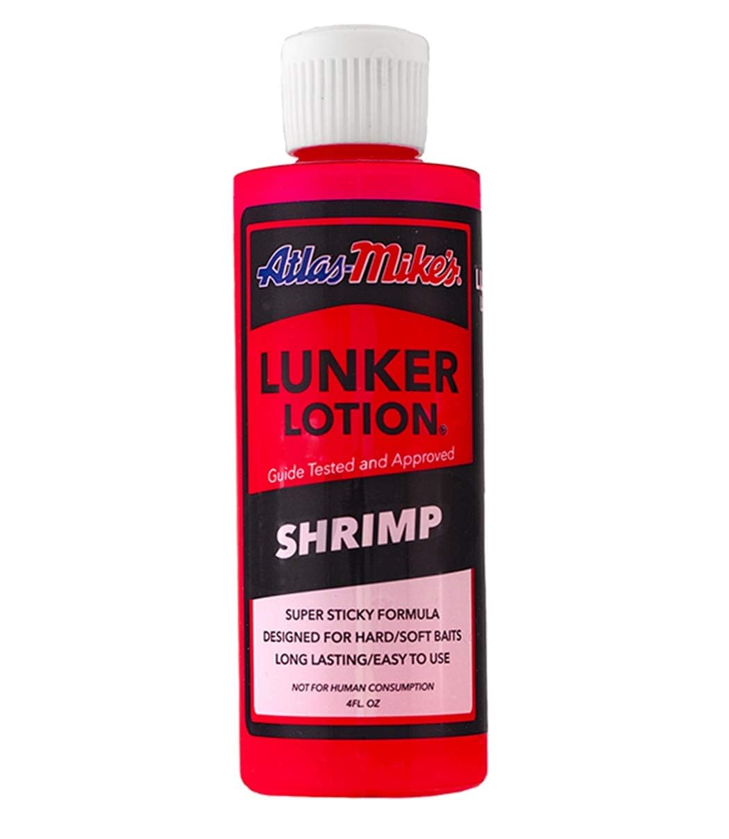 Mike's Fising Bait/Lure Lunker Lotion Shrimp/Pink Regular bottle front