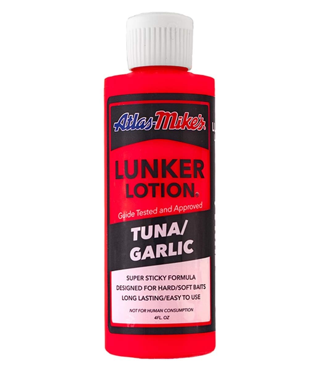 Mike's Fishing Bait/Lure Lunker Lotion Tuna Garlic Regular bottle close-up
