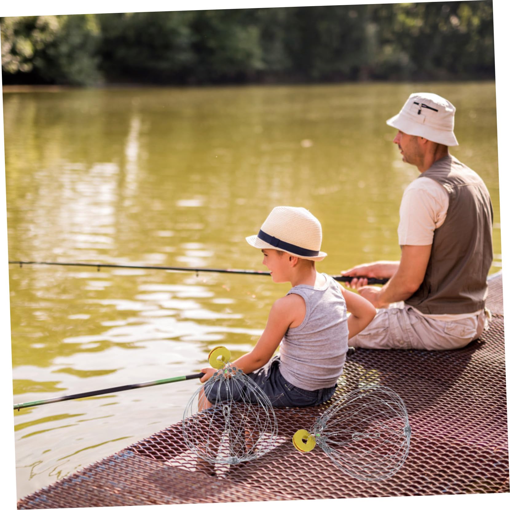 Mikikit 2pc crab trap set, ready for quick crabbing sessions